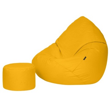 Сумка для стула Pouf Sako 130x100 см Желтый XXXXL Водонепроницаемый с ногами