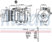 фото thumb №9, Компрессор кондиционера nissens 890871 883200c120 toyota