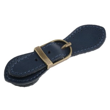 Пришиваем пряжки на сумку из натуральной кожи Royal Blue.