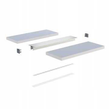 ПРОФИЛЬ LED GK ДЛЯ ГИПСОВЫХ КАРТОНОВ ТИПА FALCO SILVER 3M ALU ВСТРАИВАЕМЫЙ