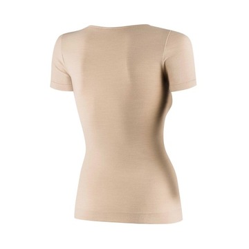 Koszulka Brubeck COMFORT MERINO damska beżowa XL