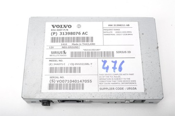 фото thumb №1, Volvo s60 ii v60 тюнер gps 31398076ac