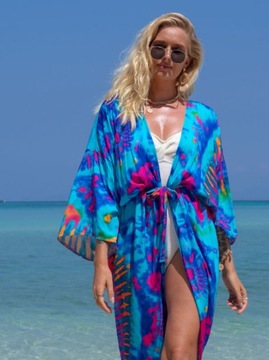 ПАРЕО для пляжа, платье ПОЛЕТ, длинная накидка, женская туника SUMMER BOHO