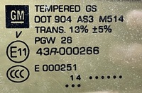 фото thumb №4, Cadillac escalade iv 2014 - скло кришки зад задня оригінал gm 43r-000266