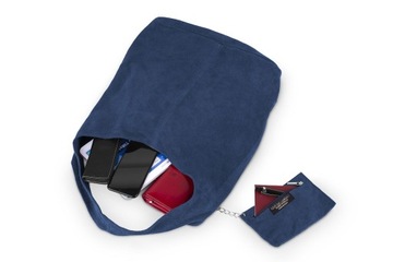 Torba Skórzana Vera Pelle Rossina Zamszowa Jeans