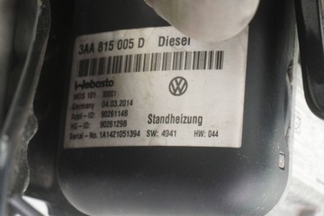 фото thumb №7, Отопление стояночный вебасто vw passat b7 3aa815005d 9026129b