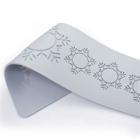 Силиконовый коврик снег, снежинки, зима A0204