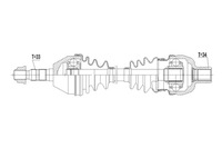 фото thumb №1, Піввісь привідна opel astra h 2.0t 04-, zafira b 2.0t 05- права