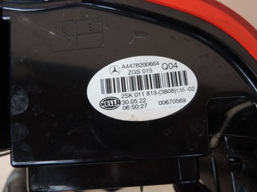 фото thumb №8, Mercedes vito 447 v-klasa led задняя правая лампа