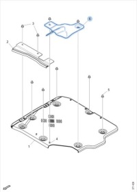 фото thumb №4, Кронштейн podestu защита тепловой scania r s 2610646 b-b