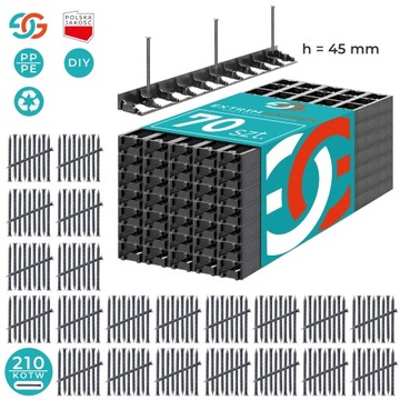 12x Kratka Parkingowa Drogowa Trawnikowa 50x50x3 + 48 kotw GEOKRATA