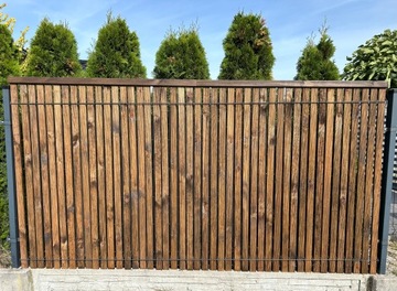 Ogrodzenie płot sztacheta mata panel 3d osłona do panela 3d taśma drewno