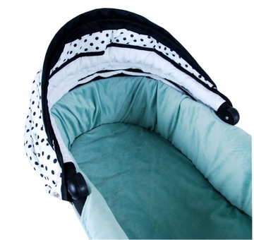 BabyLux Вкладной наматрасник для гондолы VELVET MICROFIBER SAGE