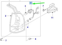 фото thumb №1, Ford ranger mk2 передня частина реле поворотів лампа socket and wire 4496184 original