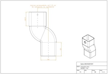 Galeco BEZOKAPOWY Grafit 7021 Odsadzka 4cm 70x80