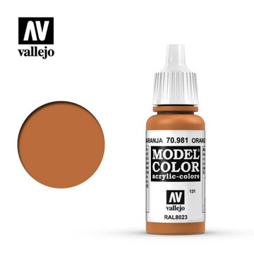 Farba Model Color 131 Vallejo 70.981 Orange Brown