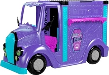 FOOD TRUCK MONSTER HIGH MUZYCZNY POJAZD + LALKA DRACULARA