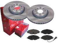 фото thumb №1, Тормозные диски тормозные колодки trw перед vw passat b8 golf vii