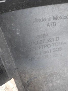 фото thumb №9, Спойлер бампера зад audi q5 80a s line