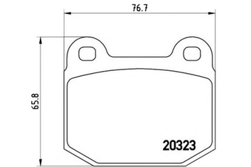 фото thumb №1, Тормозные колодки тормозные opel speedster 00- перед brembo