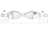 фото thumb №11, Привідний вал привідна alfa romeo 156 1.9jtd 01- lancia lybra 1.9jtd 01- ліва