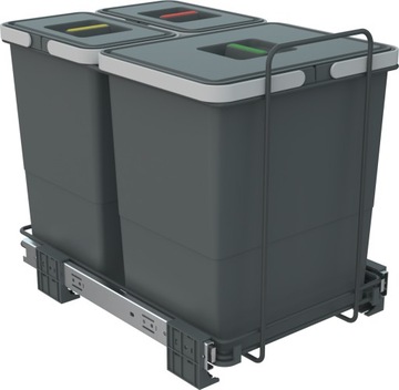 Сортировщик мусора ECOFIL PF01 34B1, 3 корзины Elletipi, для шкафа 40 см