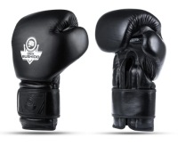 Боксерские перчатки 12 OZ DBX BUSHIDO Black Leather ProFight Universal.