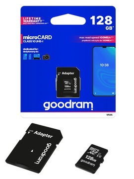 M1AA1280R12 karta microSD 128GB UHS-I Goodram+adap
