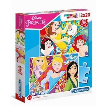 Пазл 2x20 Super Color Princess 24766