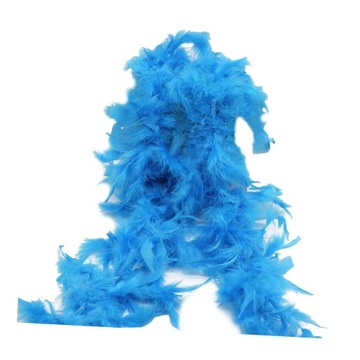 .Costume Boa Feather Boa for Dancing Wedding Blue