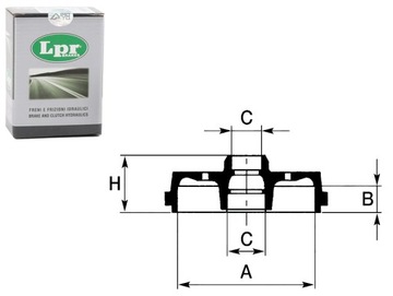 фото thumb №1, Комплект bębnów тормозных [lpr]