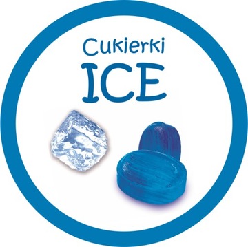 Cukier Do Waty Cukrowej Cukierki ICE 1kg Lodowy Doypack Niebieski Suchy