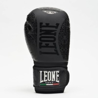 LEONE 1947 Боксерские перчатки маори унисекс взрослые черные 12 OZ GN070