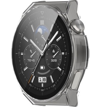 КОРПУС + ЗАКАЛЕННОЕ ЗАЩИТНОЕ СТЕКЛО 2в1 ДЛЯ HUAWEI WATCH GT 3 PRO 46MM