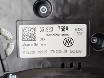 фото thumb №10, Спидометр манометр приборы европа vw golf vii gt gti r line dekor 5g1920758a