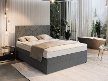 Высокая кровать TRANI 160 MODERN двуспальный матрас МЯГКИЕ контейнеры