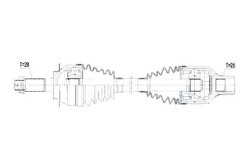 фото thumb №11, Піввісь привідна suzuki sx4 2wd 1.9ddis 06- fiat sedici 1.9d 06- права
