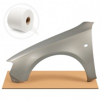 фото thumb №7, Bmw 3 e46 fl крыло l+p комплект перед 442 серо-зелёный новый производство 01-05