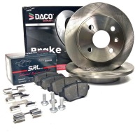 фото thumb №1, Гальмівні диски + гальмівні колодки задня 4 болти opel combo c 264mm