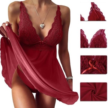 КРУЖЕВНОЙ КОМПЛЕКТ ЖЕНСКАЯ ПИЖАМА ПИЖАМА SEXY CHIMISTRY РУКАВ, Стринги