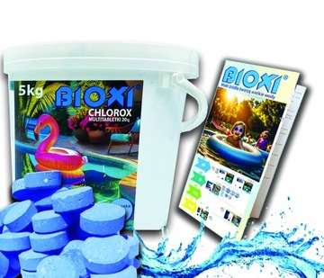 5 KG 11w1 CHLOR TABLETKI małe BLUE MULTIFUNKCYJNE BASEN JACUZZI SPA BIOXI
