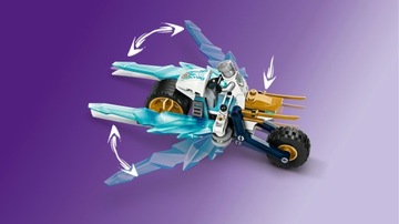 LEGO Blocks Ninjago Ледяной мотоцикл Зейна / 71816 + подарочный пакет