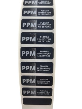Plomba czarna void total transfer 30*11 mm 500 szt