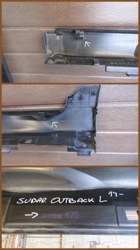 фото thumb №10, Планка порогова ліва subaru outback v 14- накладка