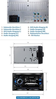 фото thumb №7, Автомагнітола (радіоприймач, магнітола в машину) xomax xm-2cdb622 2 din блютуз usb cd pilot