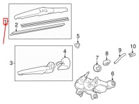 фото thumb №1, Lexus ct a10 задня двірник 8524252060 85242-52060 оригінальна