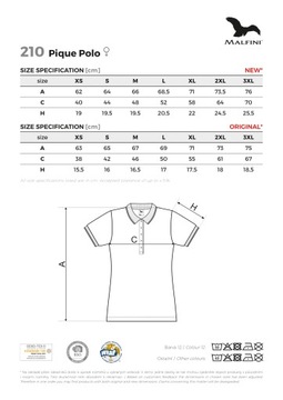 KOSZULKA polo DAMSKA PIQUE MALFINI 210 T-SHIRT żółta S