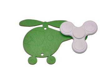 ZIELONY HELIKOPTER + BIAŁY SPINNER NA TABLICĘ MANIPULACYJNĄ