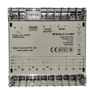 Miernik parametrów sieci MFM384-C-CU-MID Selec