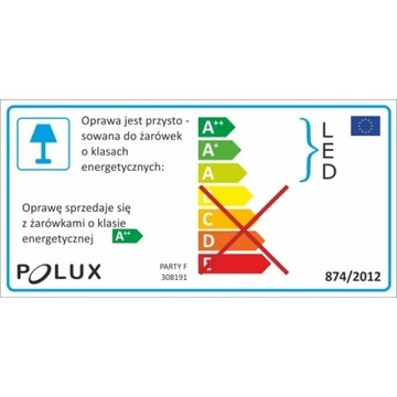 Светодиодная садовая гирлянда Party F 10xE27 5,6м 6Вт Polux